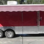Enclosed Trailer 8.5’x26′ Red – Motorcycle Car Bike Hauler Storage