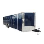 Enclosed Trailer 8.5′ X 24′ Indigo Blue Equipment Hauler Storage