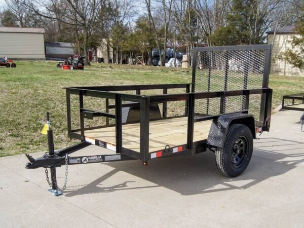 5×8 Straight Deck Utility Trailer with 2ft Side Rails 3500lb Axle, product image 1