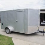 7×12 Silver Frost V-Nose Enclosed Trailer 3,500lb Axles