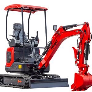 3800lbs TYRANT 17 Diesel Mini Excavator Kubota D902 Engine Side Swing w 12 attachments — primary view