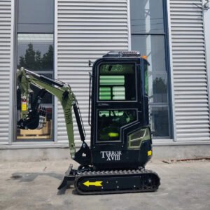 Green TYPHON TERROR XVIII Prestige 2 Ton Mini Excavator KUBOTA Diesel Engine USA — primary view