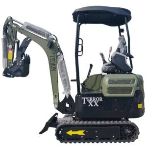2025 4,000 lb Green TYPHON TERROR XX Mini Excavator Rubber Track with Kubota D902 Diesel Engine USA — gallery view 2