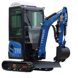 2025 4000 lb TYPHON TERROR XVII Cabin Mini Excavator Rubber Track with Kubota D902 Diesel Engine USA — gallery view 2