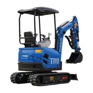 2025 3800 lb TYPHON TERROR XVII Mini Excavator Rubber Track with Kubota D902 Diesel Engine USA — gallery view 2
