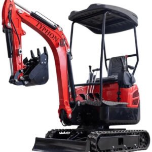 New 4,000 lb TYPHON Lux Mini Excavator Rubber Track with Kubota Diesel Engine USA — primary view