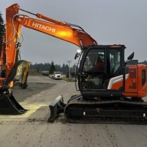 2026 Hitachi ZX135US-7H (BLADE) Hydraulic pin grabber, link thumb, and dig bucket included — primary view