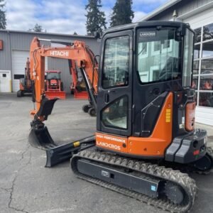 2026 Hitachi ZX35U-5N (CAB ANGLE) Angle blade, cab, heat, A/C, 5’8″ stick, thumb, coupler, and dig bucket included — gallery view 2
