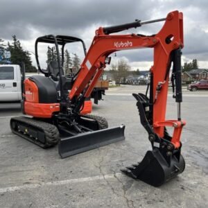 2026 Kubota U35-4 (STANDARD) includes coupler, hydraulic thumb, dig bucket — primary view