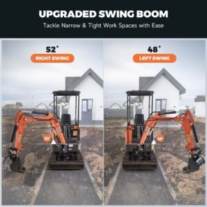 AX-16C | 23 HP B&S Engine Mini Excavator with Swing Boom — gallery view 2