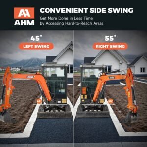 AY-25J | 25 HP Perkins Diesel Engine 2.5 Ton Mini Excavator with Swing Boom & Adjustable Speed — gallery view 2
