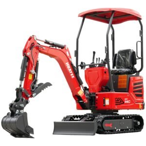 Mini Excavator with Hydraulic Thumb & Side Swing Boom – 13.5hp B&S Engine | HUAYEE HY14C — primary view