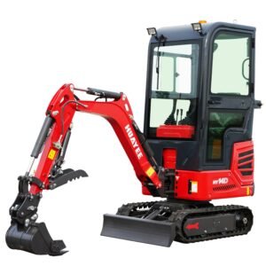 Mini Excavator with Enclosed Cab, 13.5 hp B&S Engine | HUAYEE HY14D — primary view