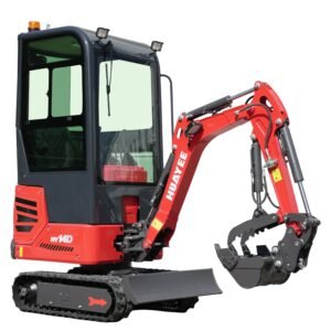 Mini Excavator with Enclosed Cab, 13.5 hp B&S Engine | HUAYEE HY14D — gallery view 2
