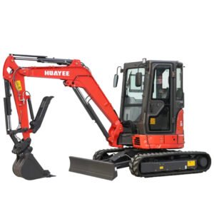 3.5 Ton Industrial Mini Excavator with 24HP Yanmar Engine & Enclosed Cab | HUAYEE HY35C — primary view