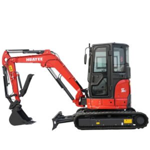 3.5 Ton Industrial Mini Excavator with 24HP Yanmar Engine & Enclosed Cab | HUAYEE HY35C — gallery view 2