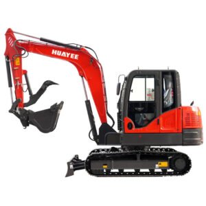 6 Ton Industrial Mini Excavator with Yanmar Engine & Enclosed Cab | HUAYEE HY60C — primary view
