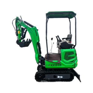 1 Ton, B&S Engine Mini Excavator w/ Hydraulic Thumb & Swing Boom | KX12-CB — gallery view 2