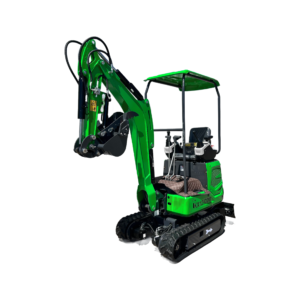 1 Ton, B&S Engine Mini Small Excavator w/ Retractable Tracks & Hydraulic Thumb | KX12-CDB — gallery view 2