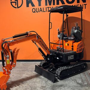 KYMRON® XH14-2 Pro Mini Excavator (w/ Side Swing Boom & Retractable Tracks) — primary view