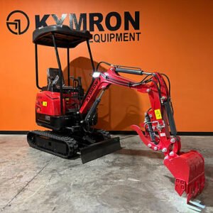 KYMRON® XH14-2 Pro Mini Excavator (w/ Side Swing Boom & Retractable Tracks) — gallery view 2