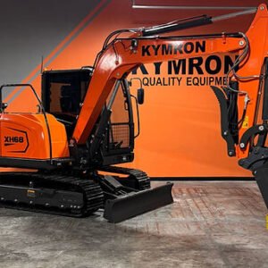 KYMRON® XH68 Pro Series Excavator with Thumb + Cab w/ AC & Radio — primary view