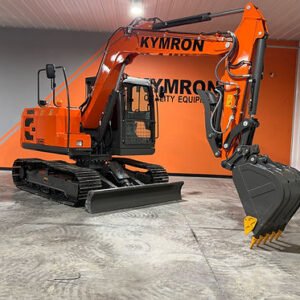 KYMRON® XH80 Pro Series Excavator with Thumb + Cab w/ AC & AM/FM Radio — primary view