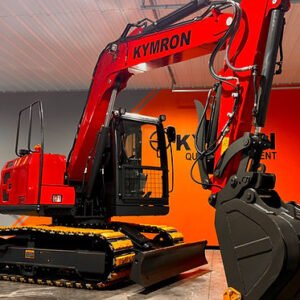KYMRON® XH80 Pro Series Excavator with Thumb + Cab w/ AC & AM/FM Radio — gallery view 2