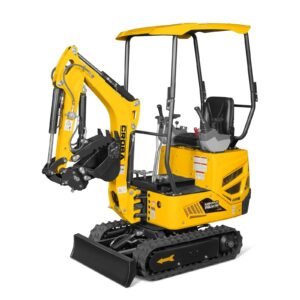 MechMaxx Mini Compact Excavator with B&S VANGUARD 408cc 14HP Engine, 65.7″ Max Digging Depth, 2370 lb Operating Weight, Model MEC10 — primary view