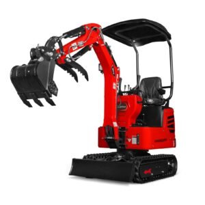 MechMaxx Mini Compact Excavator with HONDA GX390 Engine, 65.7″ Max Digging Depth, 2280 lb Operating Weight, Model MEC10 — gallery view 2