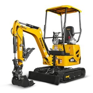 MechMaxx Mini Compact Excavator with Kubota D722 Engine, 65.7″ Max Digging Depth, 2700 lb Operating Weight, Model MEC12 — primary view