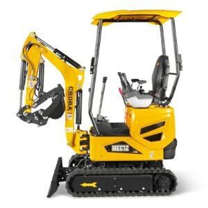 MechMaxx Mini Compact Excavator with Kubota D722 Engine, 65.7″ Max Digging Depth, 2700 lb Operating Weight, Model MEC12 — gallery view 2