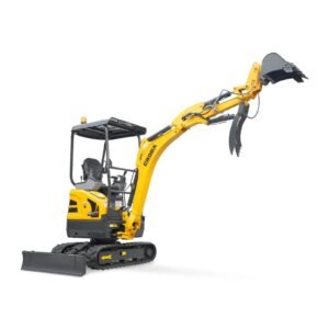 MechMaxx Mini Compact Excavator with Kubota D902 Engine, 95″ Max Digging Depth, 4190 lb Operating Weight, Model MEC17PRO — gallery view 2